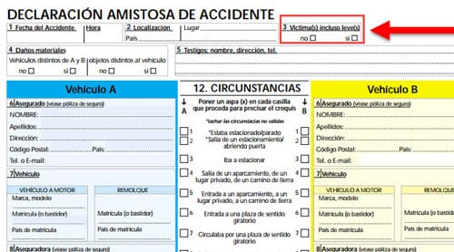 Parte amistoso de accidentes: cómo rellenarlo